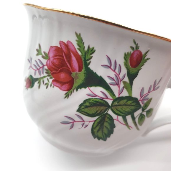 Truly Tasteful Vintage Teacup and Saucer Set Rose Gold Rimmed Collectable China - Picture 8 of 9